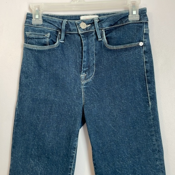 Frame Le One Flare Denim Jeans size 1 - Picture 2 of 14